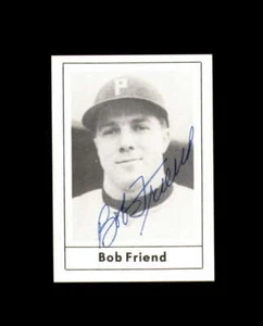 Bob Friend Hand Signed 1978 Grand Slam Pittsburgh Pirates Autograph - Picture 1 of 2