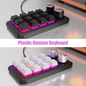 12 Key Keyboard Custom Shortcuts RGB Programmable Keys Bluetooth X4F8 - Picture 1 of 20