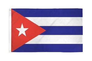5x8 ft Cuba Cuban Flag Rough Tex Knitted 5'x8' Banner (3 Grommets) Polyester - Picture 1 of 6