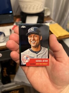 2022 topps chrome platinum Derek Jeter Black Refractor 01/10 🔥