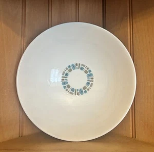 Vintage Mid-Century Modern Canonsburg Temporama Vegetable Bowl Abstract Blue Pat - Picture 1 of 5