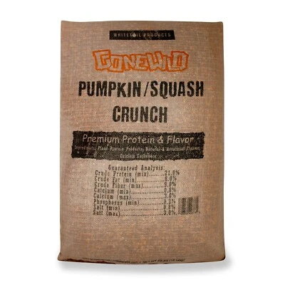 Producto cola blanca quedado salvaje, calabaza/calabaza crujiente ciervo atractivo, bolsa de 40 lb  Foto 1 de 4