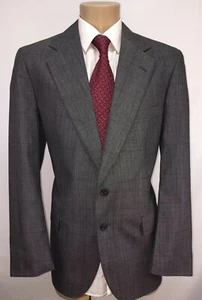 POLO UNIVERSITY CLUB MENS SPORTS COAT BLAZER SUIT JACKET SZ 40R 2BTN WINDOWPANE - Imagen 1 de 10