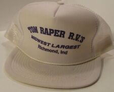 NEW Vintage Tom Raper R.V. Dealership Trucker Hat Richmond Indiana Ball Cap Mesh