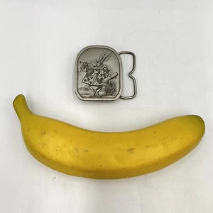 Bergamot Brass Works VTG 1974 Alice in Wonderland White Rabbit Belt Buckle B-72 - Picture 1 of 9