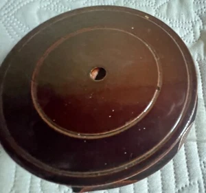 Ancien Socle Support en Bois pour Vase Statuette Chinoise - Photo 1/7