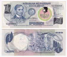 1P Ovpt 150th Birth Anniversary of JOSE RIZAL 1861-2011 Philippine Banknote C
