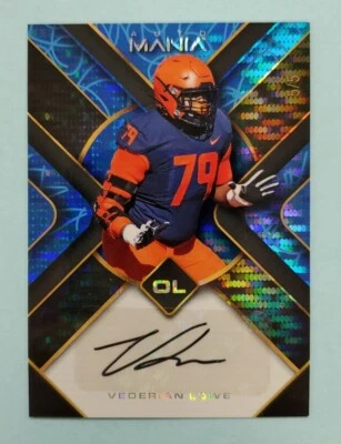 2022 Wild Card Vederian Lowe Auto Mania Blue #AM-TH48 Card 5/5 - Image 1 of 2