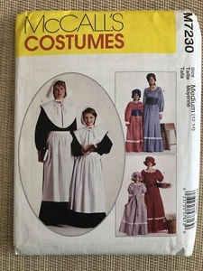 McCall's Costume #7230 Historical Pilgrim Puritan Colonial Misses 12-14 UCFF - Picture 1 of 2