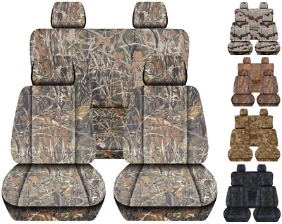 Juego completo de fundas de asiento de camión camuflaje delanteras + traseras para Toyota Tacoma 99-04 Foto 1 de 4