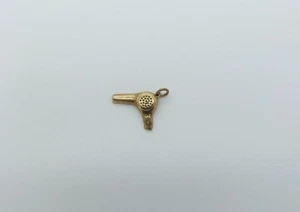Vintage 14K Yellow Gold Hair Dryer Pendant Circa 1960's - Picture 1 of 2