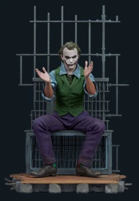SIDESHOW Dark Knight The Joker Heath Ledger 高级格式人偶 — 第 1/4 张图片