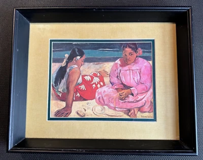 Woman of Tahiti Paul Gauguin Framed Print 7" x 9" - Image 1 of 4