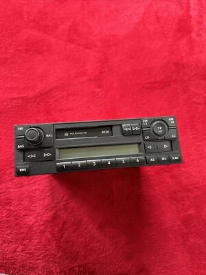 VW Golf 4 Passat Polo Lupo MC Autoradio Blaupunkt Beta 6X0035152B Mit Code orig - Bild 1 von 4