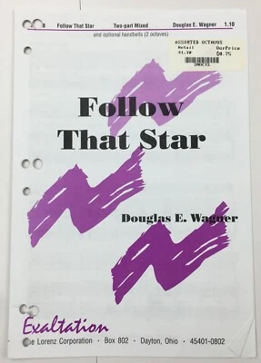 Follow That Star 2 Part Mixed Chorus Keyboard Sheet Music Douglas Wagner Lorenz - Image 1 of 4