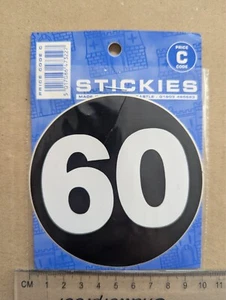 Letrero de límite de 60 mph para automóvil furgoneta camión vinilo parachoques calcomanía emblema ventana logotipo - Imagen 1 de 3