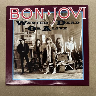 Promo Deadstock Bon Jovi – Wanted Dead Or Alive VG+ Original 45RPM Transparent - Image 1 of 4