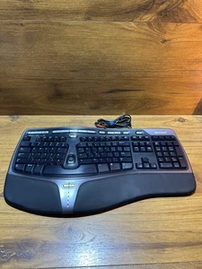 Microsoft Natural Wired Ergonomic Keyboard 4000 V1 KU-0462 QWERTY English WFH - Picture 1 of 7