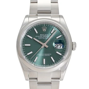 Rolex Datejust 36 126200 mint green/bar Dial  - Picture 1 of 6