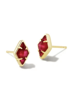 Pendientes Kendra Scott Kinsley Oro Frambuesa Rosa Ilusión Nuevos con Etiquetas $65 Foto 1 de 4