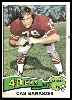 1975 Topps #248 Cas Banaszek San Francisco 49ers - Image 1 of 2