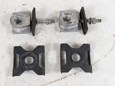 2008-2012 Kawasaki Ninja 250R EX250J Swingarm Chain Adjuster Tensioner Blocks - Image 1 of 4