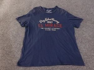 Lucky Brand Shirt Mens XL Blue El Mirage Dry Lakes Racing 1957 Graphic Tee Soft - Picture 1 of 13