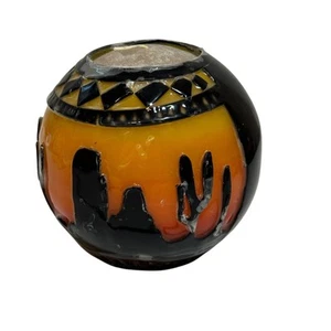Southwest Blackout Silhouette Candle Decor Cactus Mountain Native Arizona Glowy - Picture 1 of 7