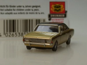 Brekina Opel Record C Coupe, gold/ schwarz - 20654 - 1:87 - Bild 1 von 5