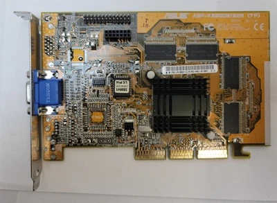 Asus AGP-V3800M/32M Nvidia Riva TNT2 Model 64 32MB AGP Graphics Card - Image 1 of 4
