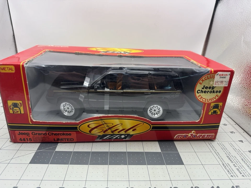 Exclusive Majorette 1:18 Scale Jeep Grand Cherokee Limited Diecast Model- Black - Image 1 of 4