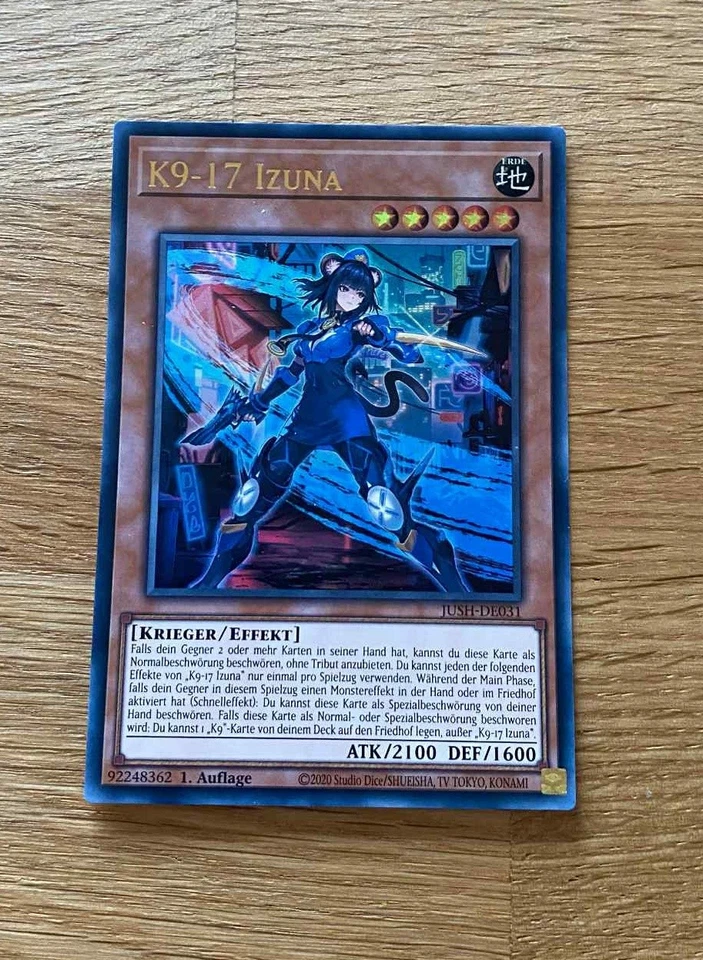 Justice Hunters K9-17 Izuna JUSH-DE031 Ultra Rare - Bild 1 von 1