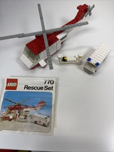 Vintage Lego 770 Rescue Set fehlt 1 Stück & wenige Decals 70er 1975 mit Anleitung - Bild 1 von 15
