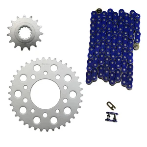 Cadena junta tórica azul 525x110 y piñones 15/38 para Honda NightHawk 750 1991-2003 - Imagen 1 de 1