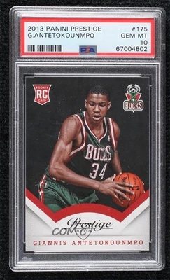 Panini Prestige Giannis Antetokounmpo #175 2013-14 PSA 10 GEM MT Rookie RC Foto 1 de 3
