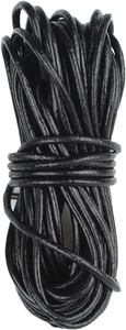 Cordino Rotondo in Cuoio Diametro 2 Mm,Lungo 5 M Lacci Cuoio Cordoncino in Pelle - Foto 1 di 12
