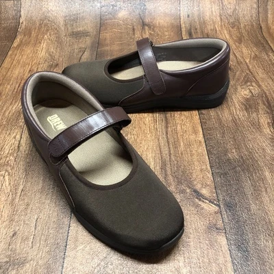 Drew Magnolia Mary Jane Shoes Women's 12 WW Comfort Brown Fabric Closed Toe MINT - Image 1 of 4