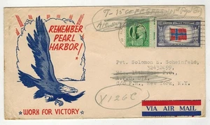 WW2 Patriotic 1944 HARRISBURG PA REMEMBER PEARL HARBOR WORK FOR VICTORY - Picture 1 of 1