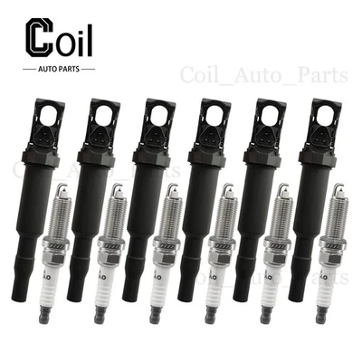  6pcs Ignition Coil and Spark Plug For X5 BMW L6 3.0L 2004-2018 0880014 — 第 1/4 张图片