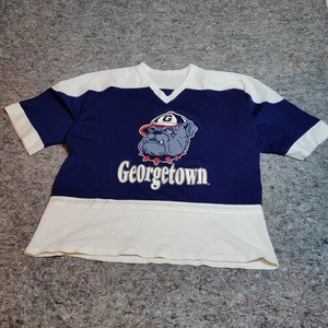 Vintage 90s Georgetown Hoyas Blue Football Jersey Shirt Mens Size XL - Bild 1 von 8
