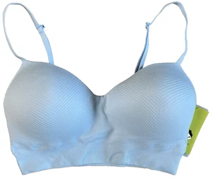 All In Motion M Medium Support Longline Sport Bra Sky Blue Women 34C 34D 36B 36C - Picture 1 of 12
