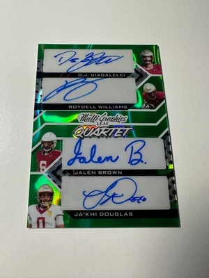 2024 Leaf Metal Uiagalelei Williams Brown Douglas Multi Graphs Auto /5 Quartet - Image 1 of 2