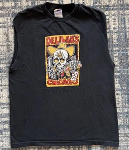 Vintage Early 2000s Delilah’s Chicago Bar Souvenir T-Shirt L Traditional Tattoo - Bild 1 von 3