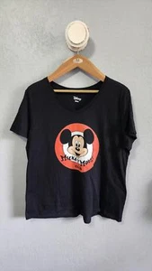 Damen Disney Mickey und Freunde Retro klassisch Mickey Mouse Club V-Ausschnitt T-Shirt - Bild 1 von 3