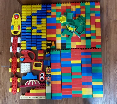 Lego Duplo Building Block Toys Bulk LOT 350 Pieces Bricks Blocks Curved - Image 1 of 4