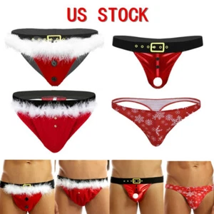 Ropa interior para hombre Navidad Papá Noel Tanga Tanga T-Back Calzoncillos Calzoncillos - Imagen 1 de 60