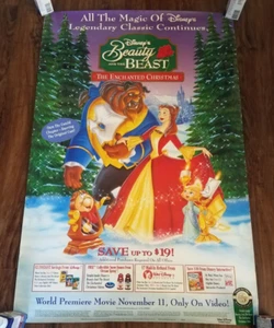 La Bella e la Bestia Il Natale Incantato 40 X 26 locandina film - Foto 1 di 1