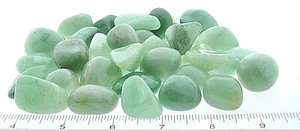 Tre Pietre Cadenti Quarzo Verde 20-25mm Cristalli Guarigione Reiki Cuore Chakra - Foto 1 di 1