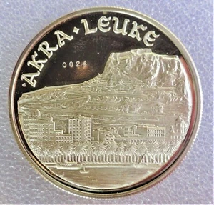 ESPAÑA MEDALLA AKRA LEUKE //ALACANT la millor terra del mon-plata Ø45,0mm-24,0gr - Imagen 1 de 12