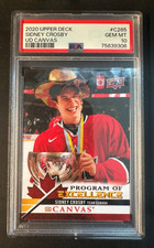 Sidney Crosby 2022-23 Upper Deck UD Canvas Card #C265 PSA 10 GEM MT Team Canada
